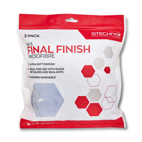 GTECHNIQ - Auto MF3 Final Finish Microfibre 3 Pack