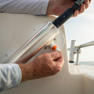 SeaSucker Heavy-Duty Trolling Unit in use on a boat