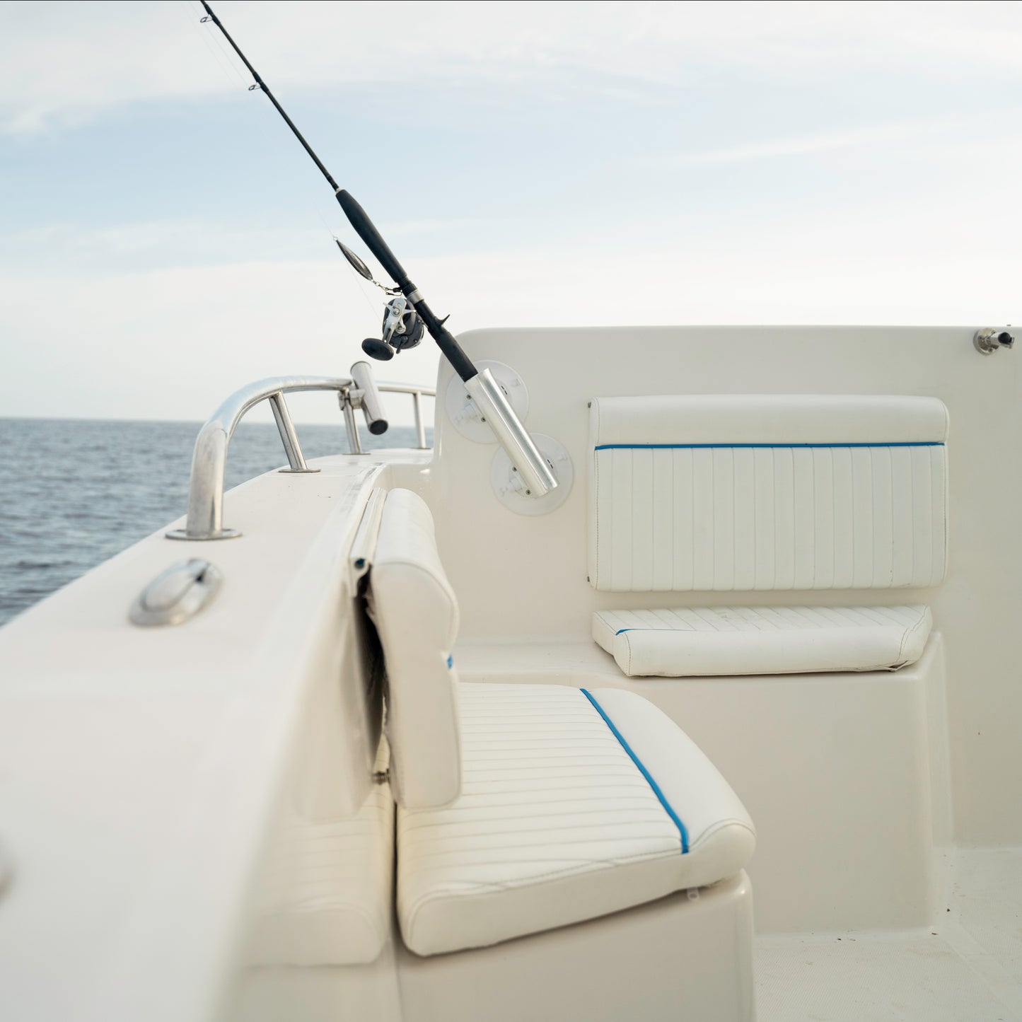 SeaSucker Heavy-Duty Trolling Unit mounted on a boat